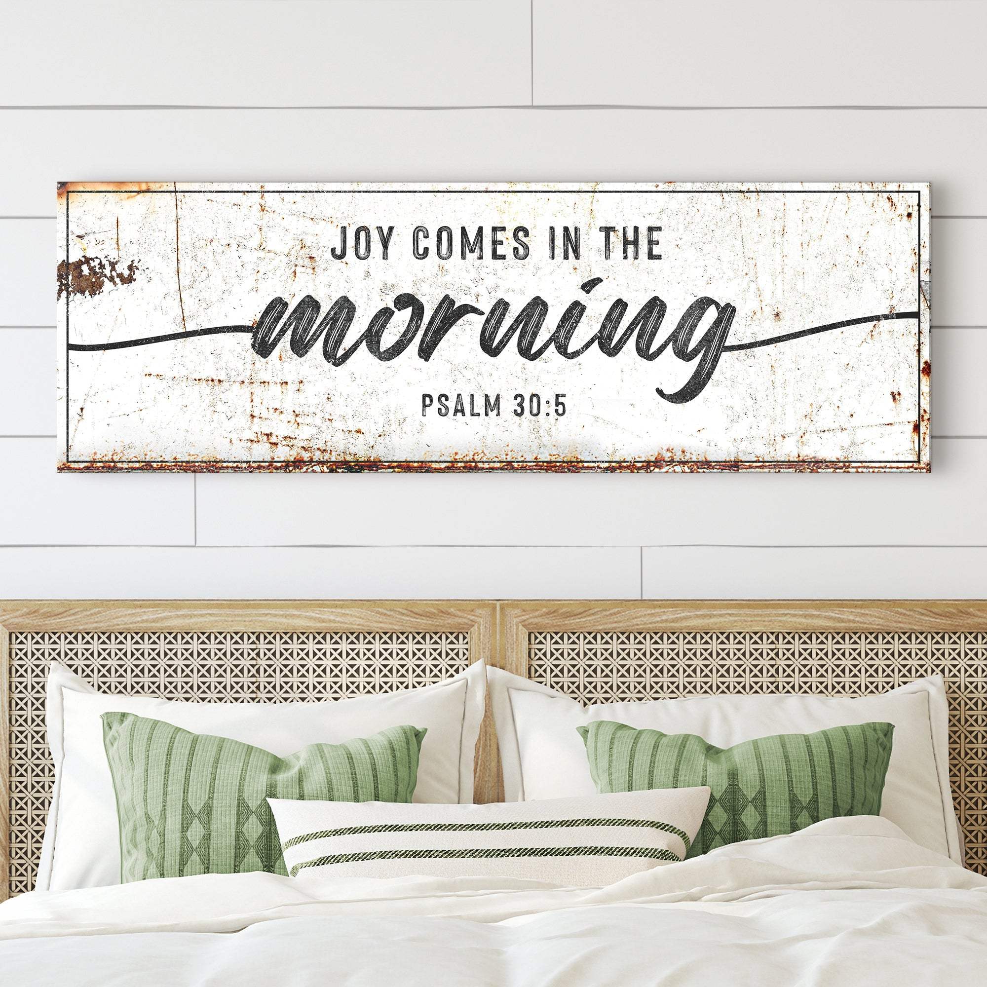 Joy Comes In The Morning Faith Sign - Tailored Canvases - Flyclothing LLC