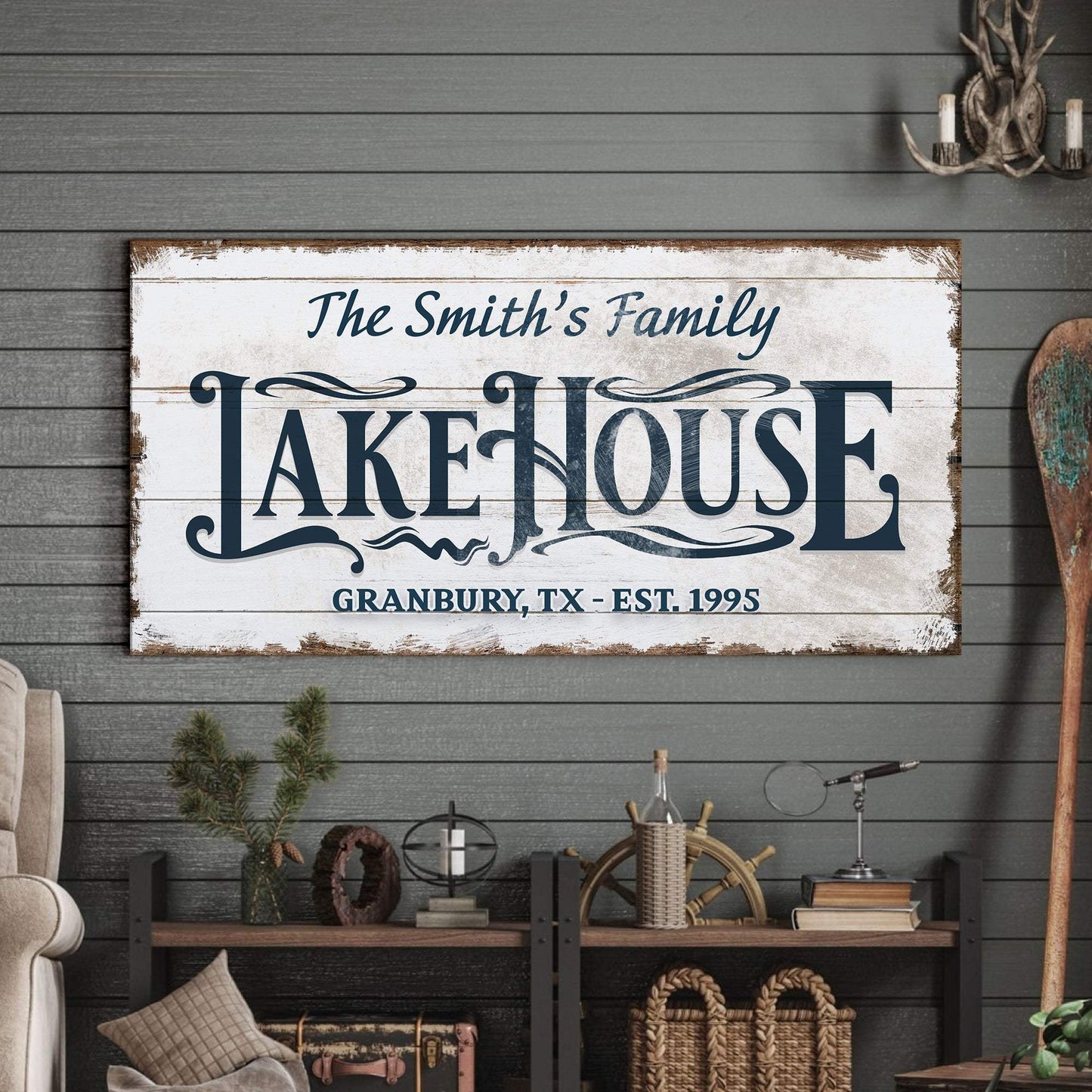 Lake House Sign VII - Tailored Canvases - Flyclothing LLC