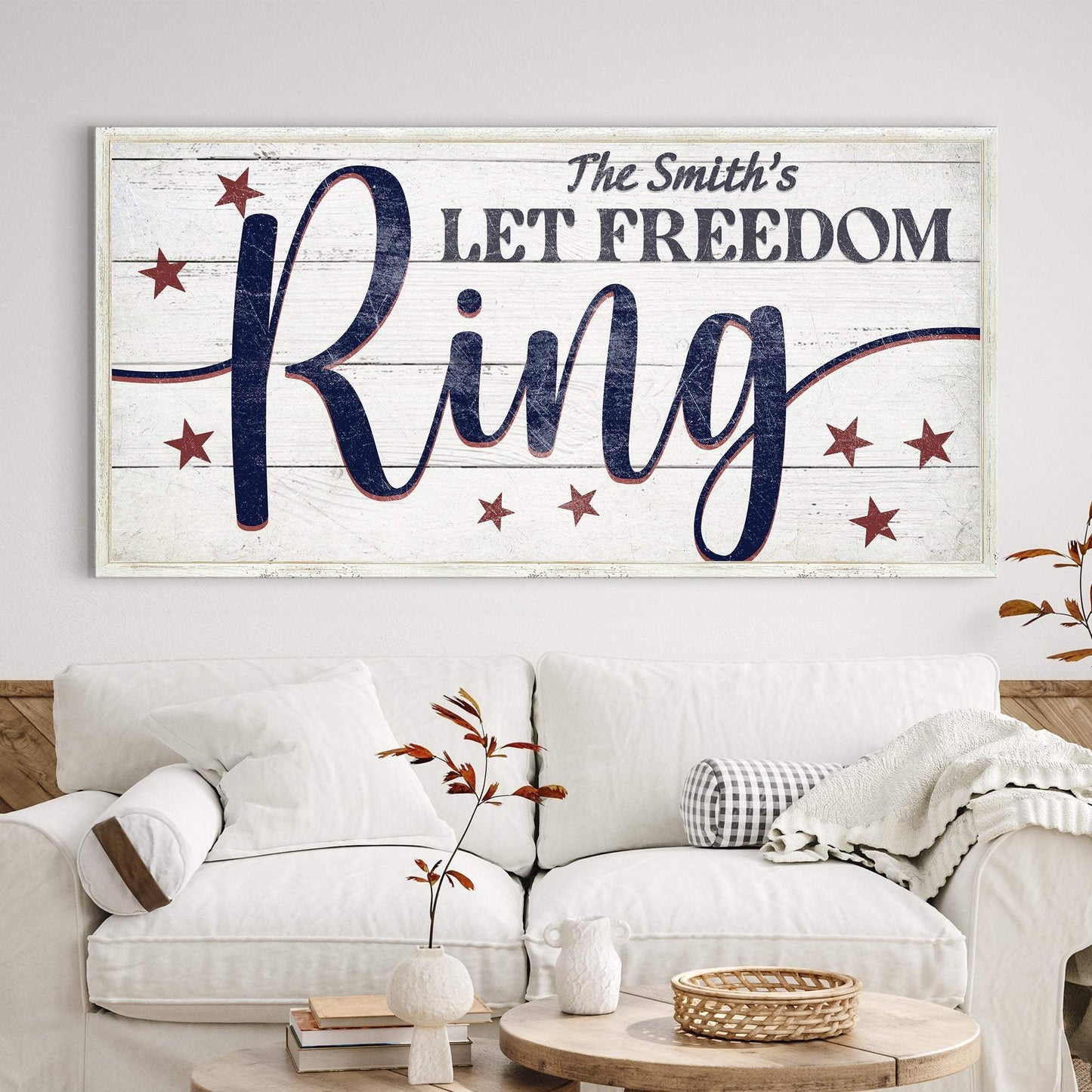 Let Freedom Ring Personalized Sign - Tailored Canvases - Flyclothing LLC