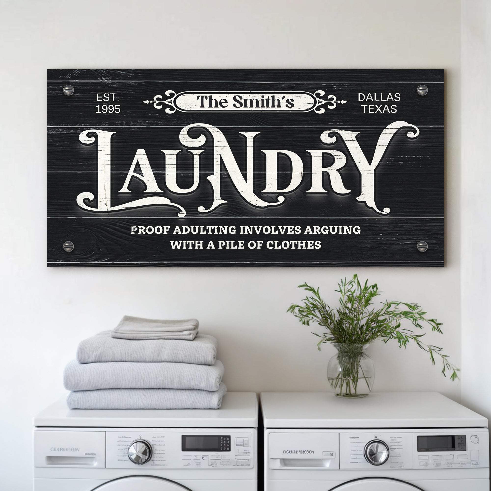 Laundry Room Sign VII - Tailored Canvases - Flyclothing LLC