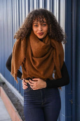 Mohair Square Blanket Scarf - Boho Clothing and Accessories - Flyclothing LLC