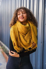 Mohair Square Blanket Scarf - Boho Clothing and Accessories - Flyclothing LLC