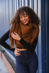 Mohair Square Blanket Scarf - Boho Clothing and Accessories - Flyclothing LLC