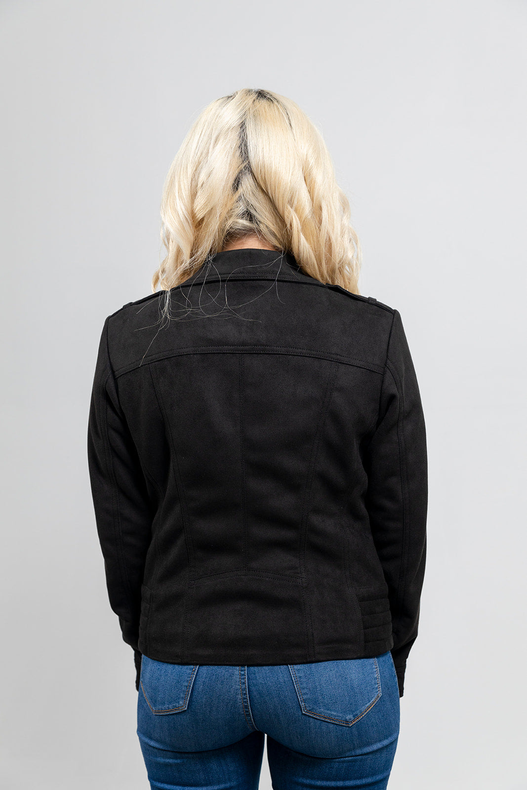 Molly Women's Faux Suede Moto Jacket - Whet Blu NYC - Flyclothing LLC