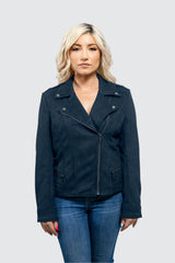 Molly Women's Faux Suede Moto Jacket - Whet Blu NYC - Flyclothing LLC