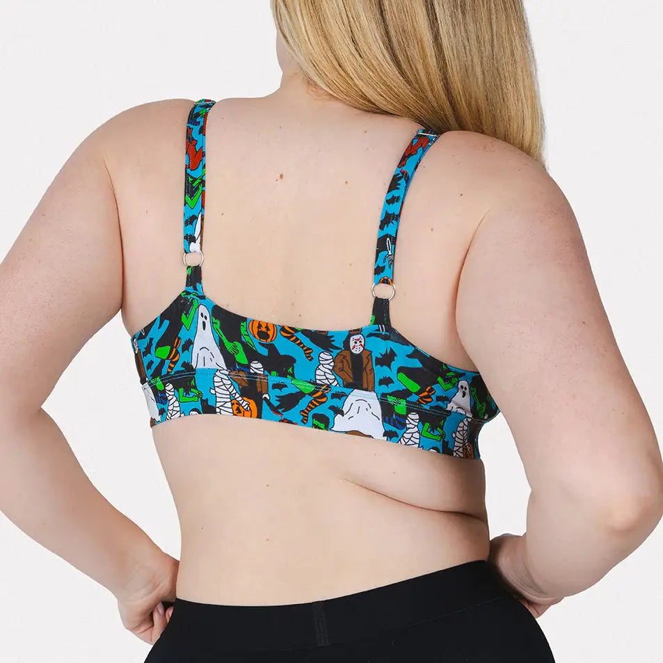 The Monster Smash | Halloween Characters Boob Hammock™ Plunge Bralette - Shinesty - Flyclothing LLC