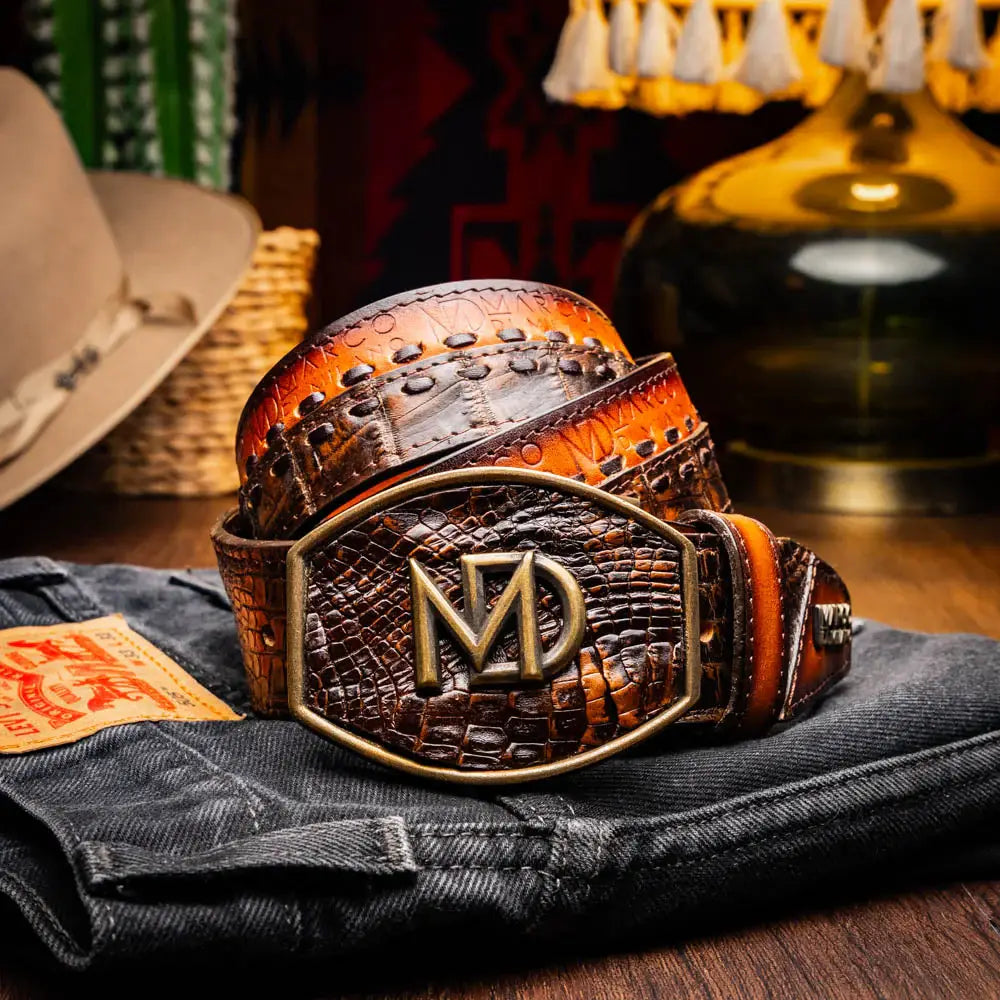 Montana Belt Aged Brown - Marco Di Milano - Flyclothing LLC