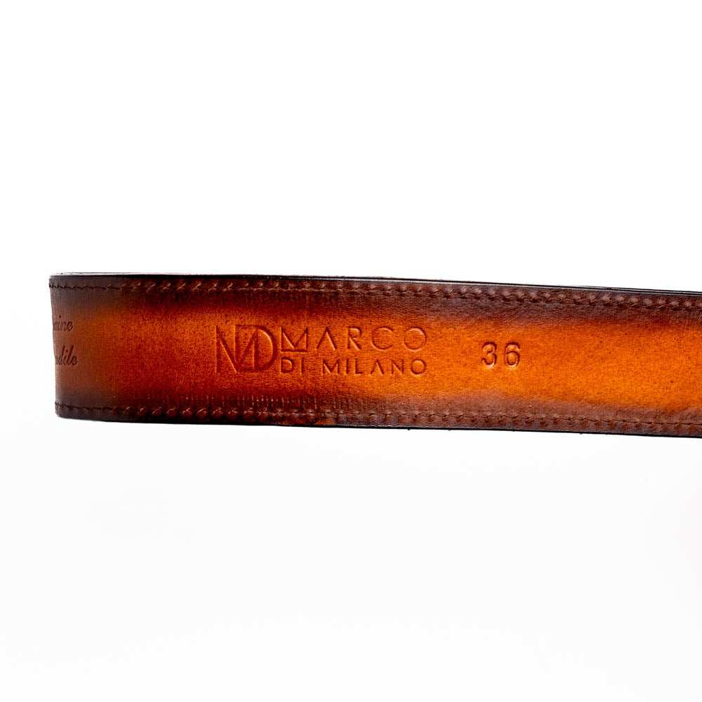 Montana Belt Aged Brown - Marco Di Milano - Flyclothing LLC