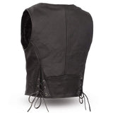 Montana Women's Motorcycle Leather Vest - First Manufacturing Company - Flyclothing LLC