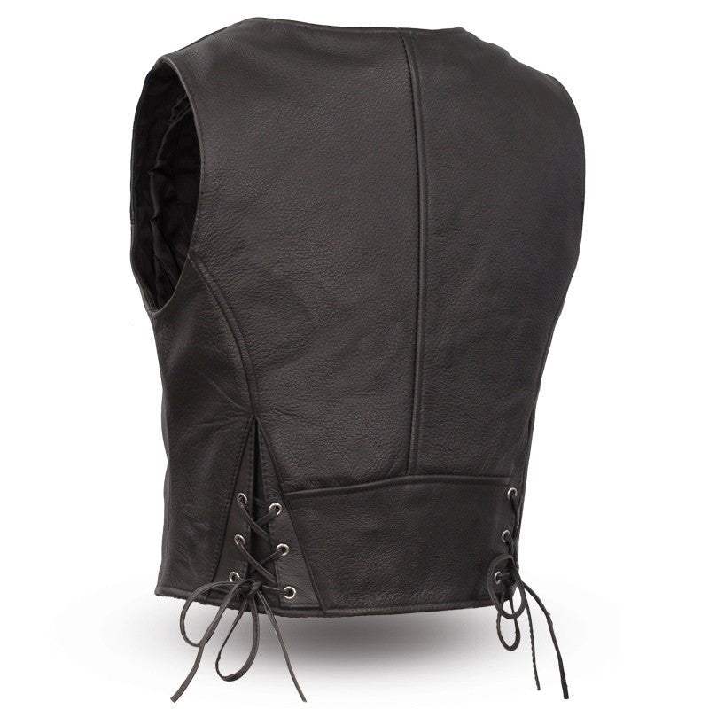 Montana Women's Motorcycle Leather Vest - First Manufacturing Company - Flyclothing LLC
