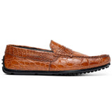31-103-CGM MONZA Crocodile Driver, Cognac - Zelli Italia - Flyclothing LLC