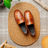 31-103-CGM MONZA Crocodile Driver, Cognac - Zelli Italia - Flyclothing LLC