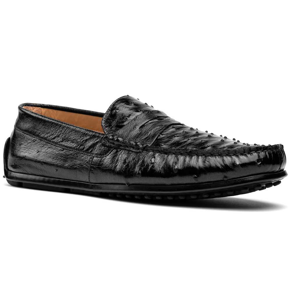 33-100-BLK MONZA Ostrich Quill Driver, Black - Zelli Italia - Flyclothing LLC