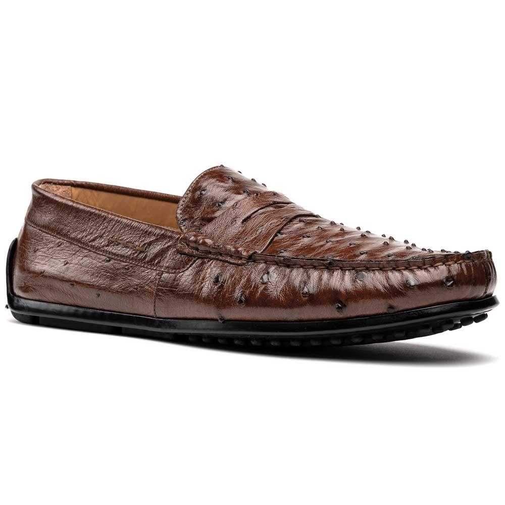 33-100-BRN MONZA Ostrich Quill Driver, Brown - Zelli Italia - Flyclothing LLC