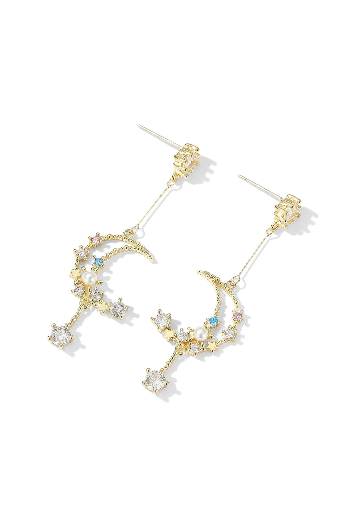 Moon and Star Earrings - Wimsico - Flyclothing LLC