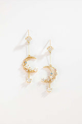 Moon and Star Earrings - Wimsico - Flyclothing LLC