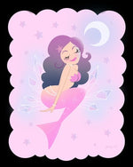 Black Market Art Company Moon Mermaid Print