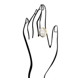 Mother of Pearl and Bronze Oval Ring - Barse Jewelry - Flyclothing LLC
