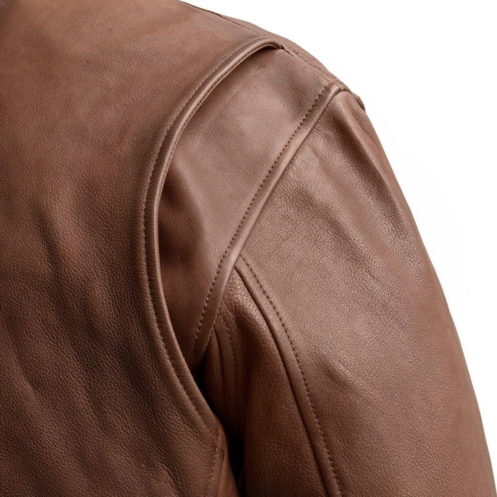 Moto Bomber - Men's Leather Jacket - First Manufacturing Company - Flyclothing LLC