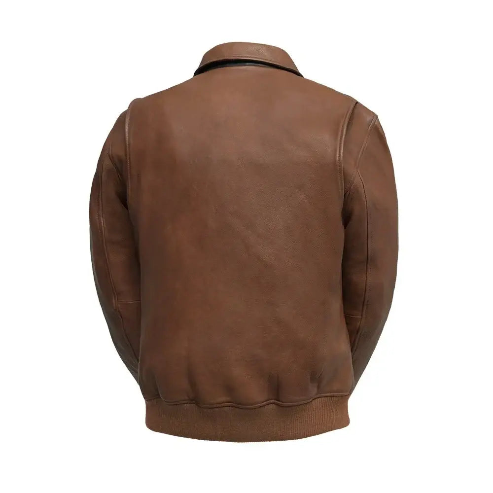 Moto Bomber - Men's Leather Jacket - First Manufacturing Company - Flyclothing LLC