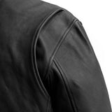 Moto Bomber - Men's Leather Jacket - First Manufacturing Company - Flyclothing LLC