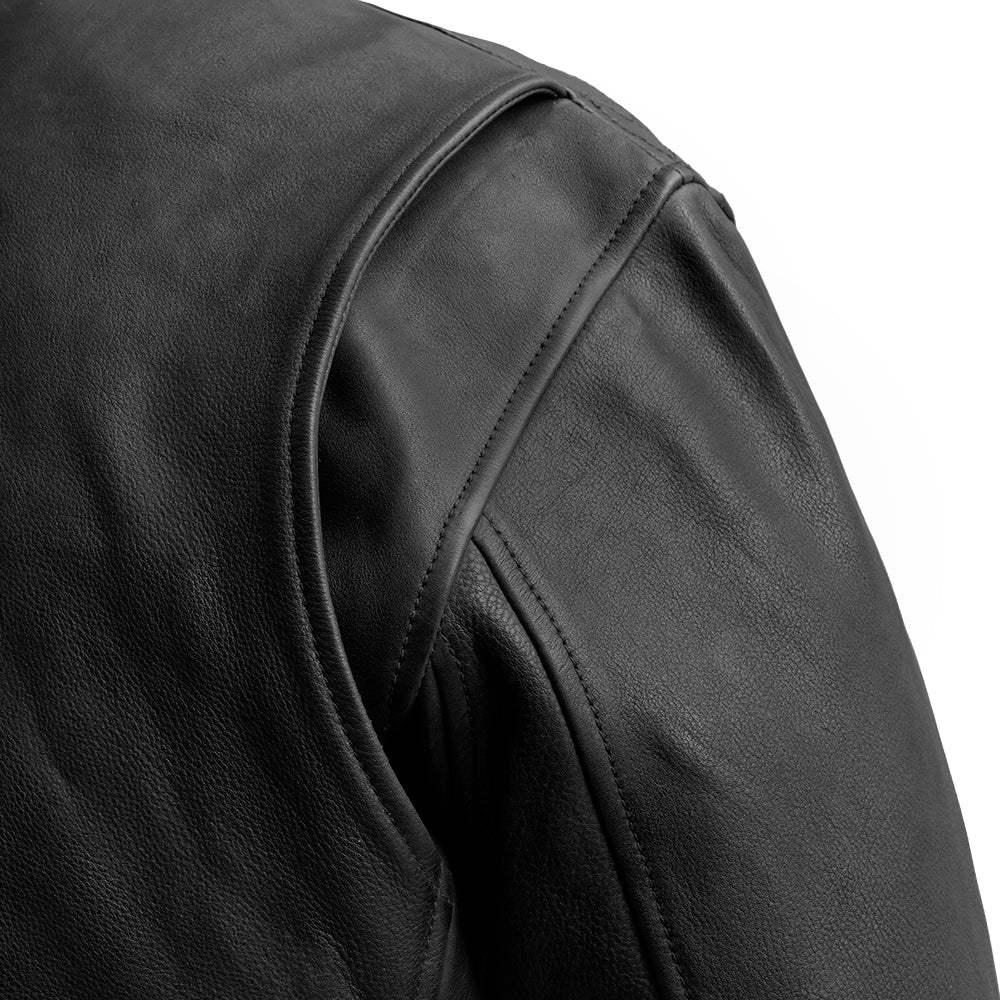 Moto Bomber - Men's Leather Jacket - First Manufacturing Company - Flyclothing LLC