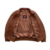 Moto Bomber - Men's Leather Jacket - First Manufacturing Company - Flyclothing LLC