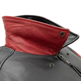 Moto Bomber Two Tone Men's Leather Jacket - First Manufacturing Company - Flyclothing LLC
