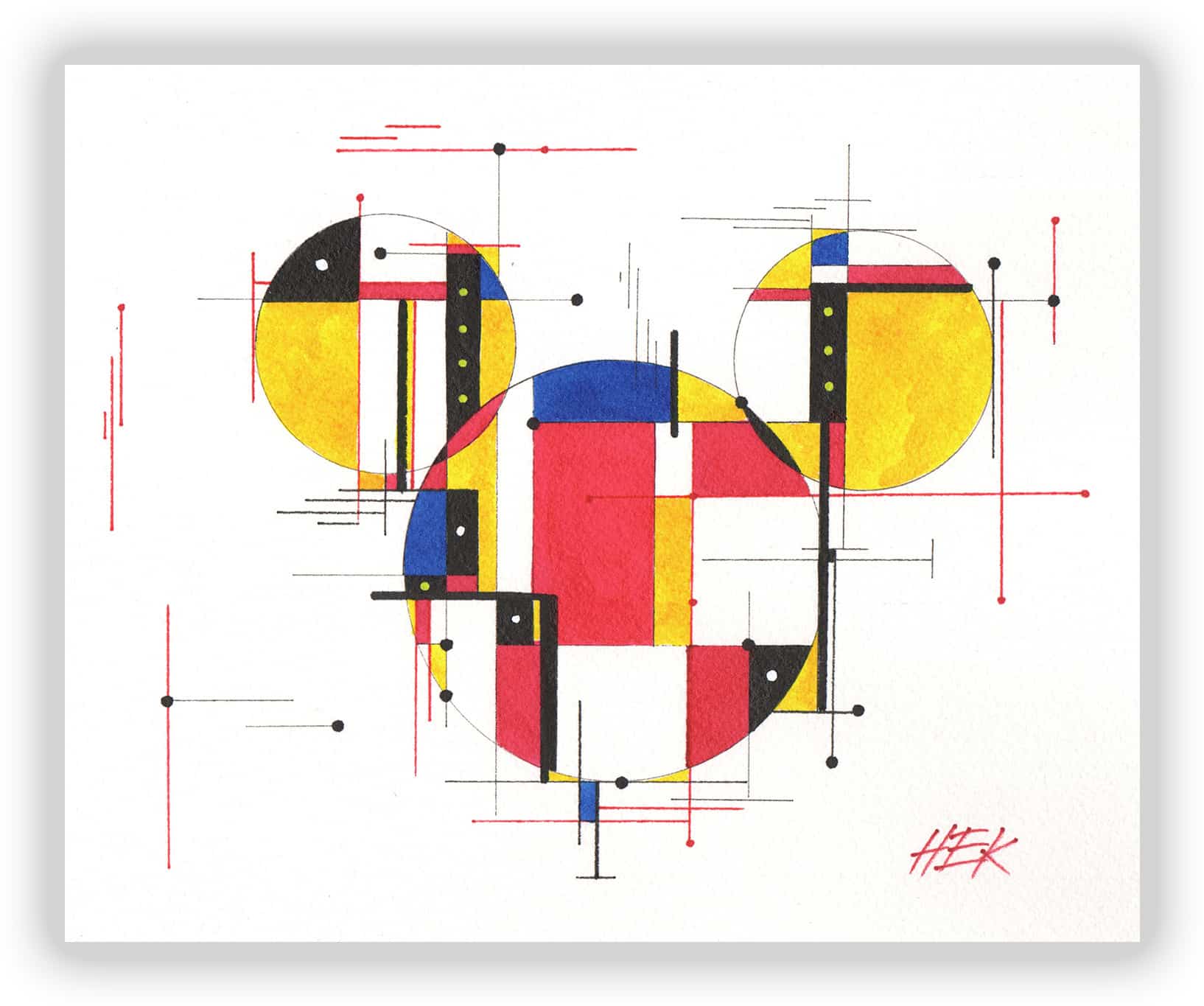 Black Market Art Company Mouse Ears Print - Black Market Art Company - Flyclothing LLC