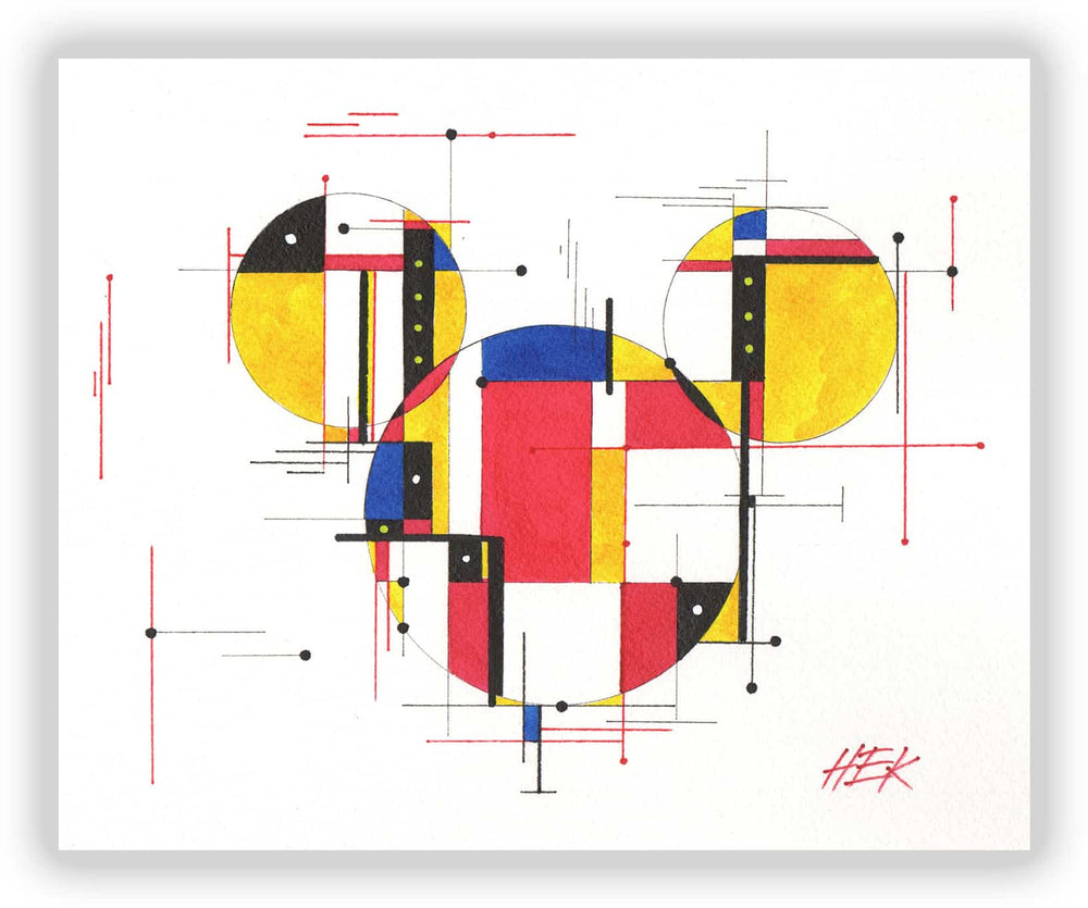 Black Market Art Company Mouse Ears Print