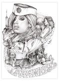 Black Market Art Company Mouse& Love Hurts Print