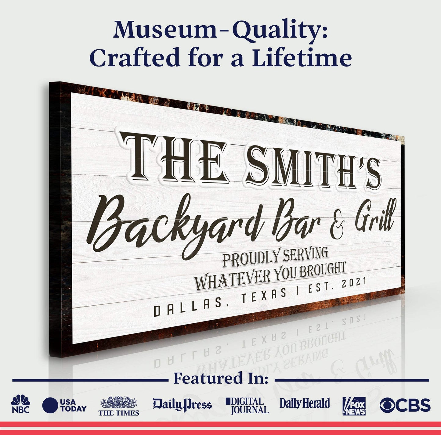Backyard Bar & Grill Sign XIX - Tailored Canvases - Flyclothing LLC