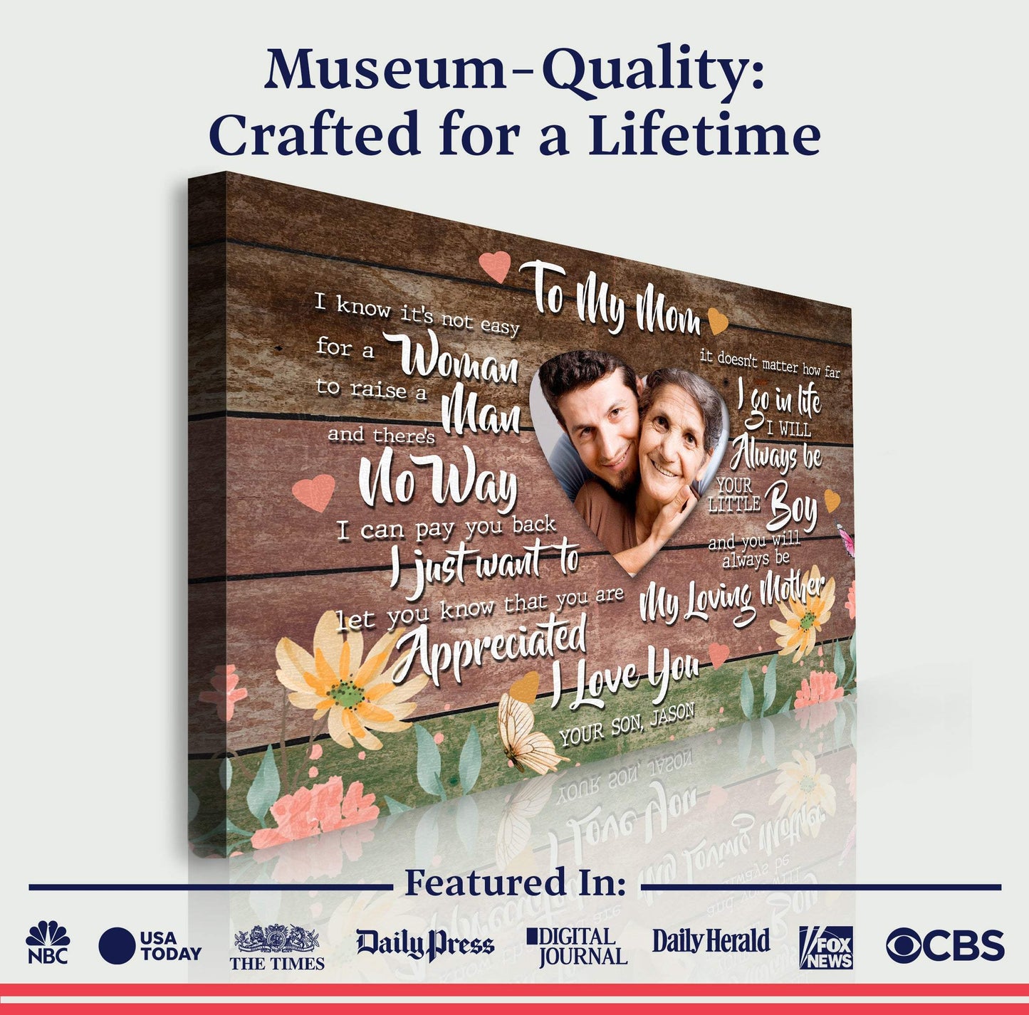 Mother's Day Sign Always My Loving Mother - Tailored Canvases - Flyclothing LLC