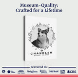 Pet Memorial Portrait Monochrome Sign - Tailored Canvases - Flyclothing LLC