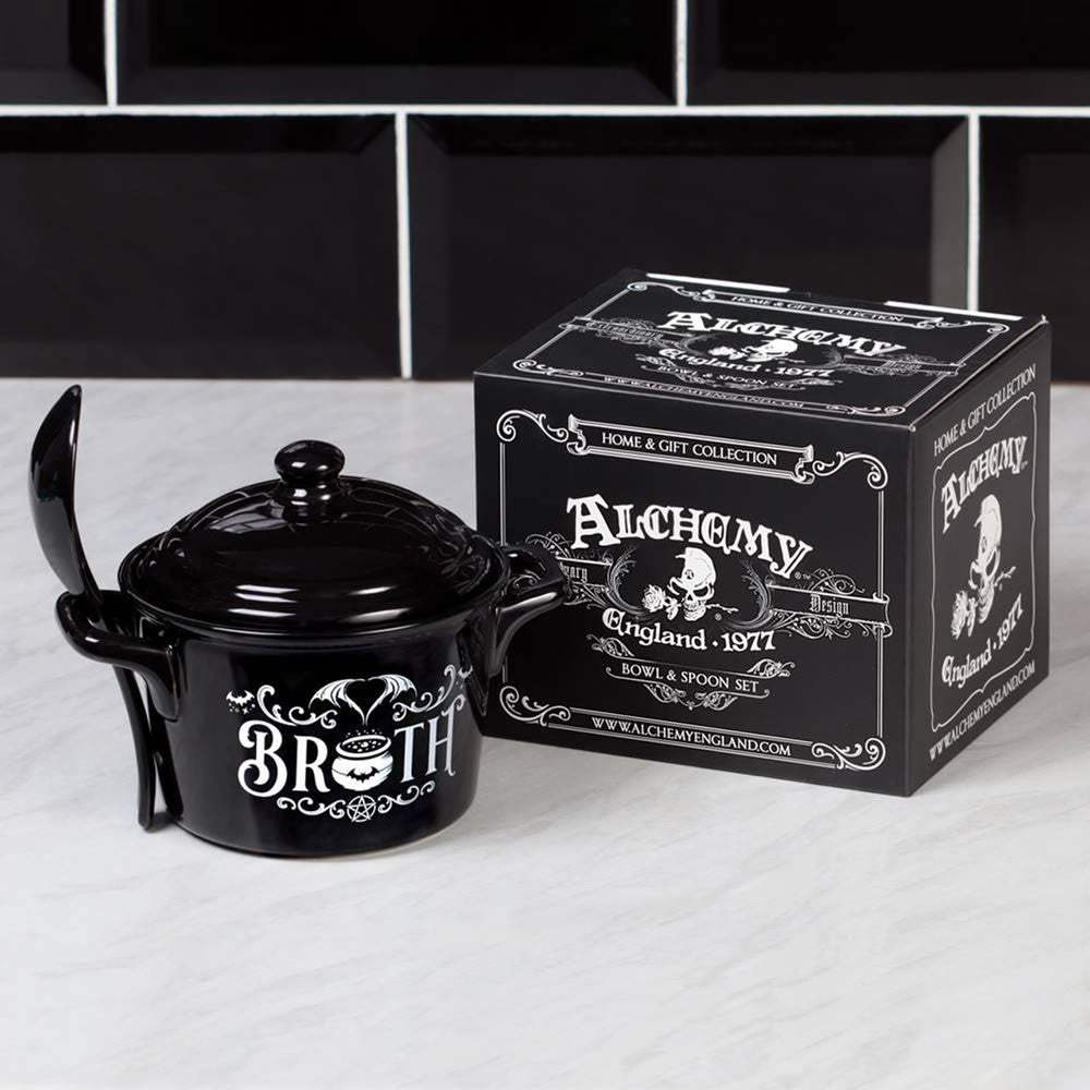 Bat Broth Bowl & Spoon Set - Alchemy of England - Flyclothing LLC