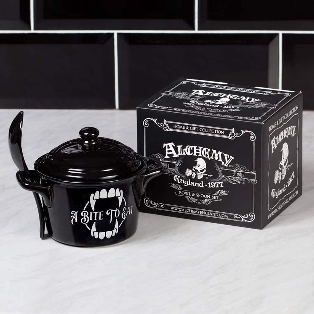 A Bite to Eat Bowl & Spoon Set - Alchemy of England - Flyclothing LLC