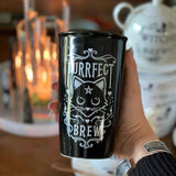 Purrfect Brew Double Walled Travel Mug - Alchemy of England - Flyclothing LLC