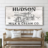 Personalized Milk & Cream Co Sign II - Tailored Canvases - Flyclothing LLC
