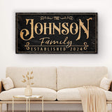 Personalized Family Sign X - Tailored Canvases - Flyclothing LLC