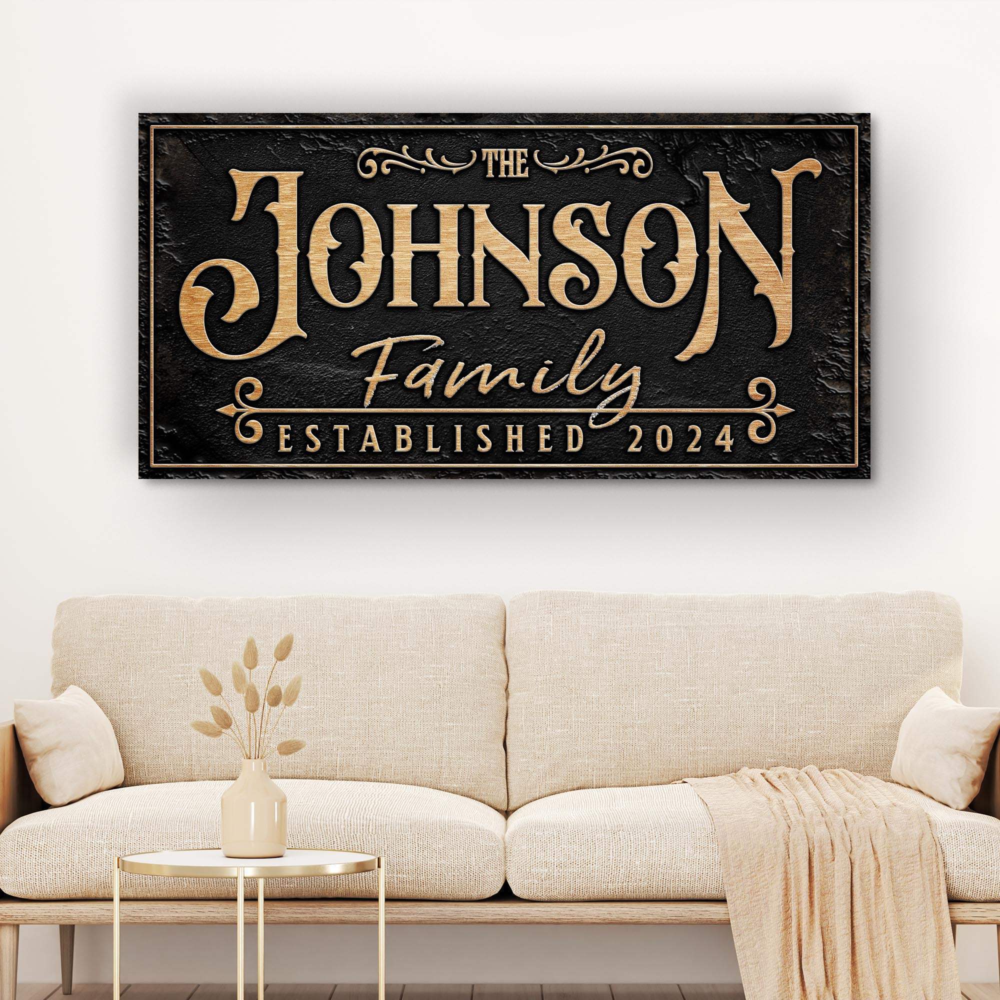 Personalized Family Sign X - Tailored Canvases - Flyclothing LLC