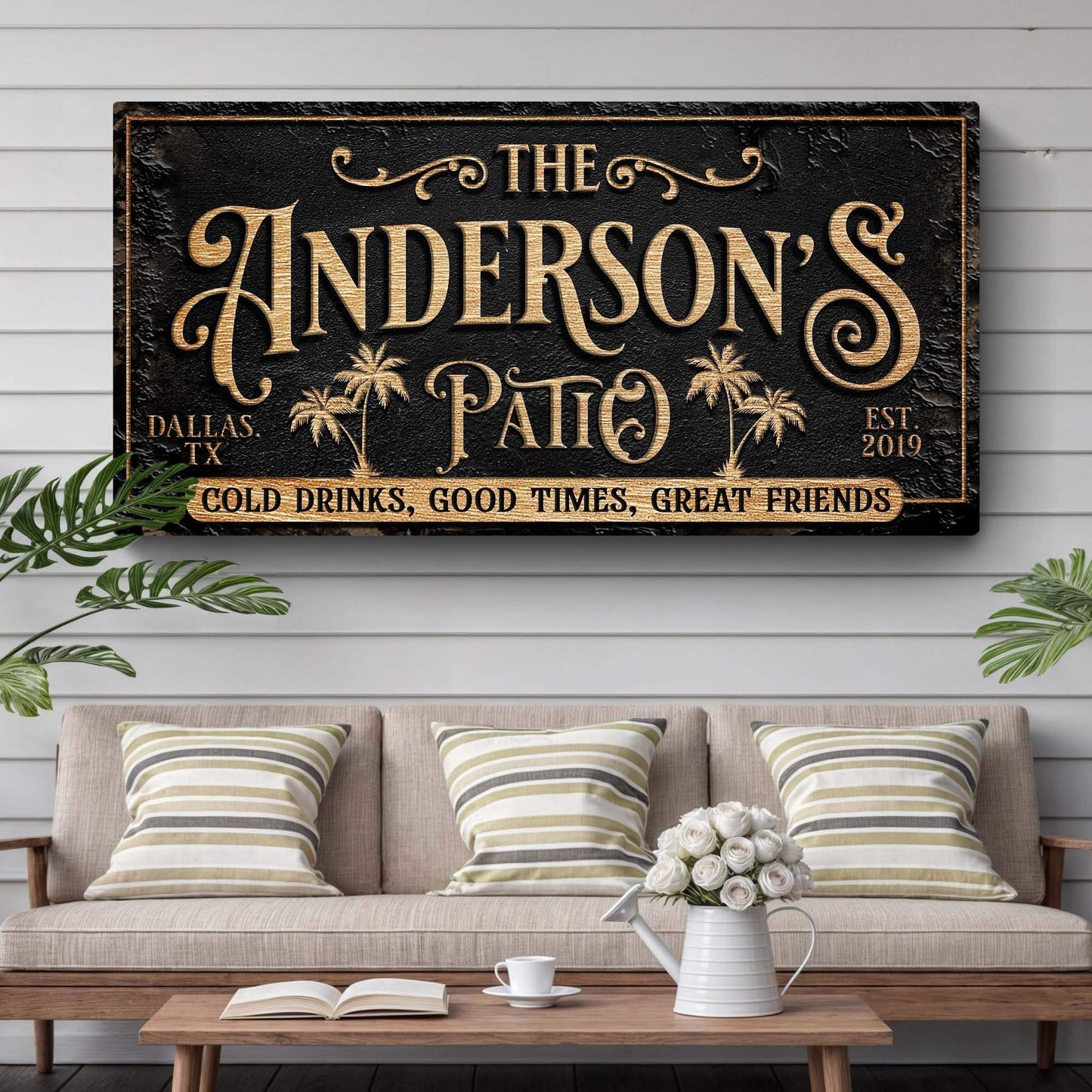 Personalized Patio Sign - Tailored Canvases - Flyclothing LLC