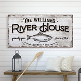 Personalized River House Sign - Tailored Canvases - Flyclothing LLC