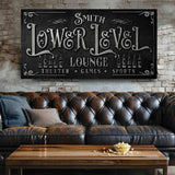 Personalized Lower Level Sign - Tailored Canvases - Flyclothing LLC