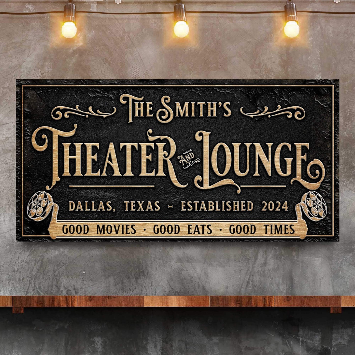 Personalized Theater Sign II - Tailored Canvases - Flyclothing LLC