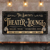 Personalized Theater Sign II - Tailored Canvases - Flyclothing LLC