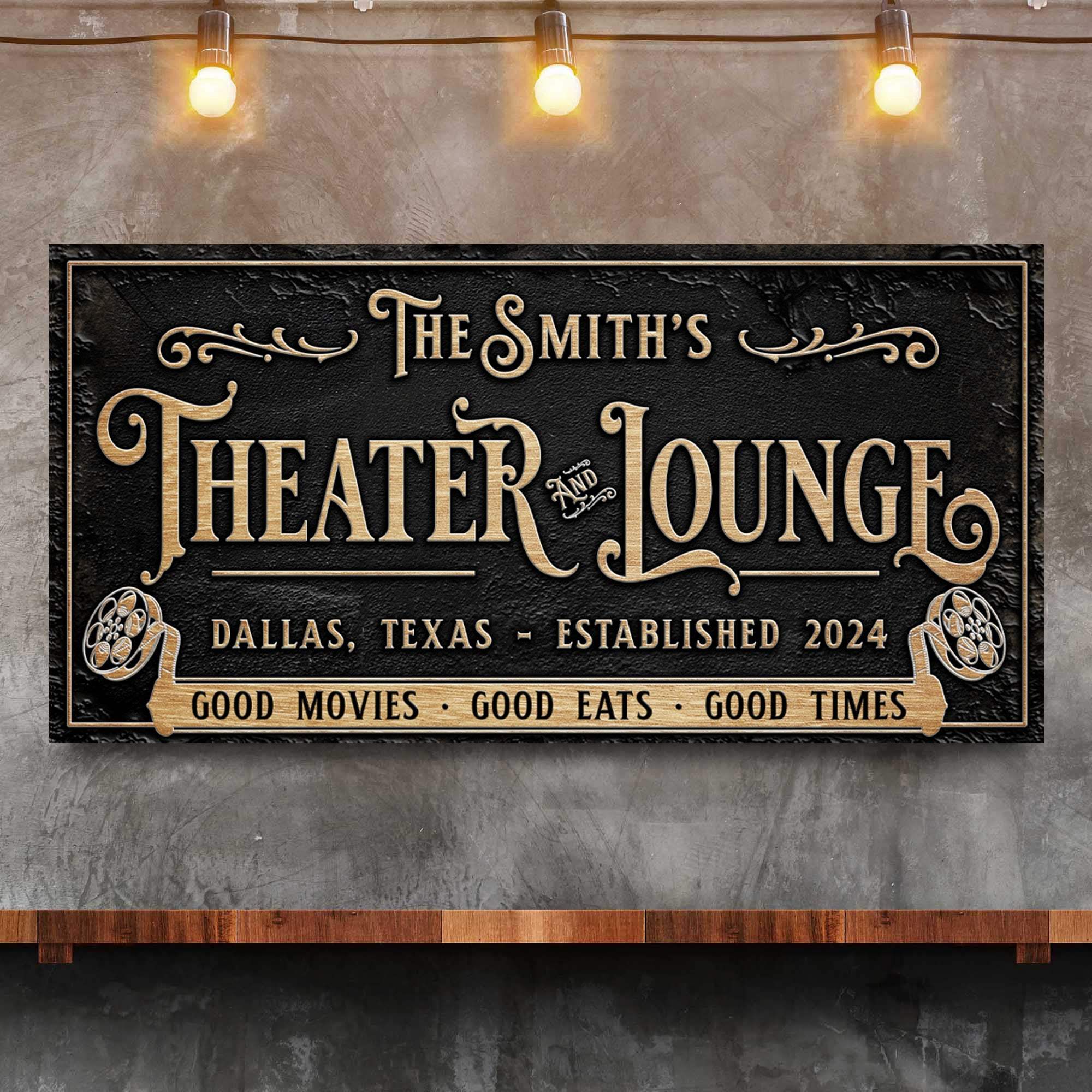 Personalized Theater Sign II - Tailored Canvases - Flyclothing LLC