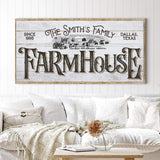 Personalized Farmhouse Sign V - Tailored Canvases - Flyclothing LLC