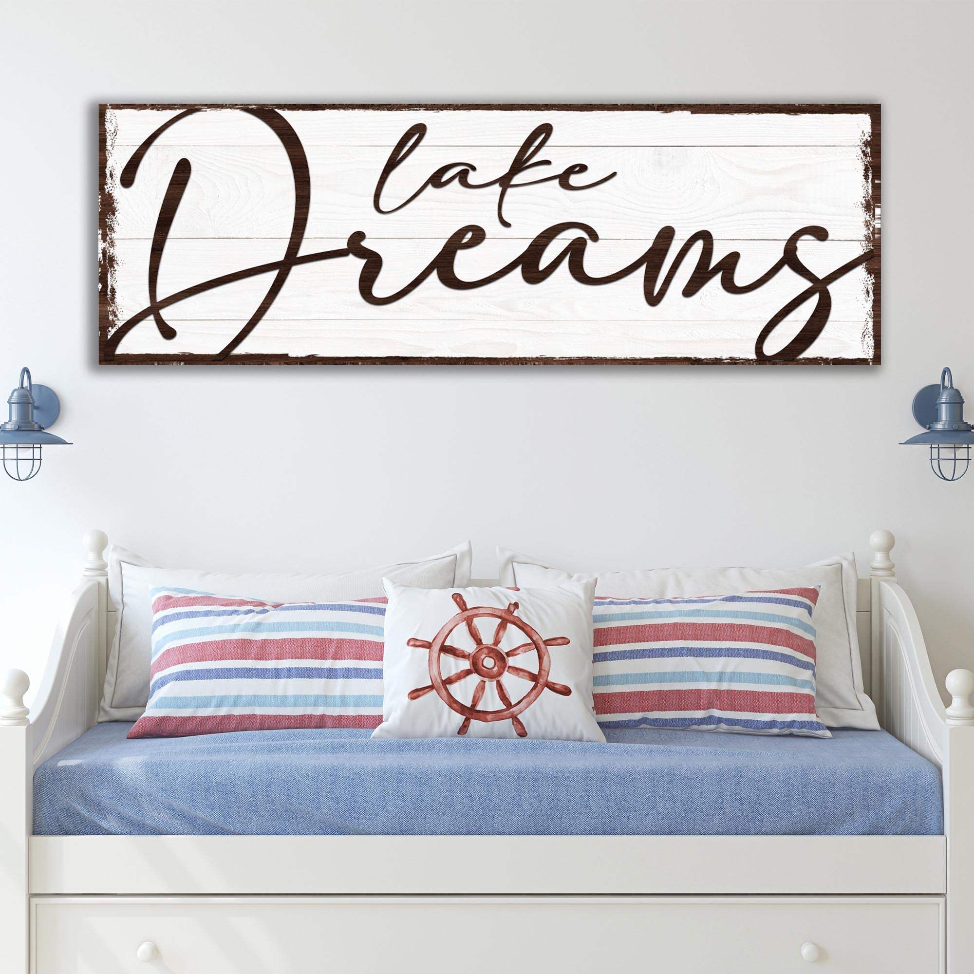 Lake Dreams Sign - Tailored Canvases - Flyclothing LLC