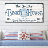 Personalized Beach House Sign IV - Tailored Canvases - Flyclothing LLC