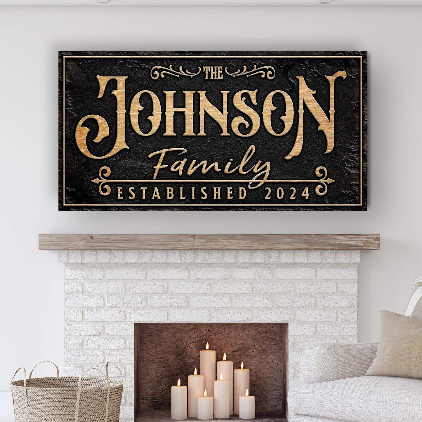 Personalized Family Sign X - Tailored Canvases - Flyclothing LLC
